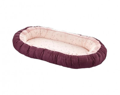 Babynest cu 2 fete BabyJem Luxury Between Parents (Culoare: Bleu) foto