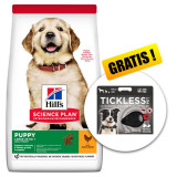 Cumpara ieftin Hill&amp;#039;s Science Plan Canine Puppy Large Breed Chicken 14,5kg + Tickless Pet GRATUIT, Hill&#039;s