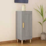 vidaXL Servantă, gri sonoma, 34,5x34x90 cm, lemn compozit