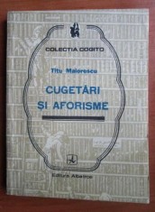 Titu Maiorescu - Cugetări şi aforisme