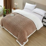 Patura cu Fermoar Crem/Roz/Negru/Alb/Gri/Albastru/Rosu 200x230cm Poliester/Fleece/Microfibra Tip Burrito