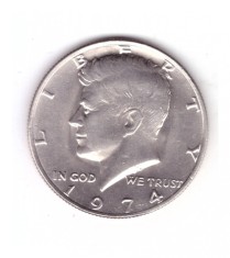 Moneda SUA 1/2 dollar/dolar 1974, stare buna, curata