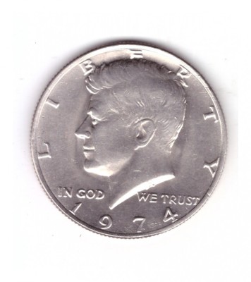 Moneda SUA 1/2 dollar/dolar 1974, stare buna, curata foto