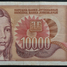 Bancnota 10000 DINARI / DINARA - YUGOSLAVIA, anul 1992 * cod 483