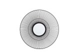 Cumpara ieftin Oglinda perete rama otel negru Zelena &Oslash;75x6 cm