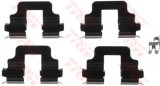 Set accesorii, placute frana OPEL CORSA C (F08, F68) (2000 - 2009) TRW PFK442