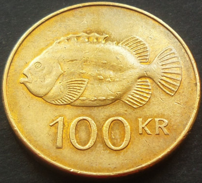 Moneda 100 KRONUR / COROANE - ISLANDA, anul 2007 * cod 1972 = excelenta foto