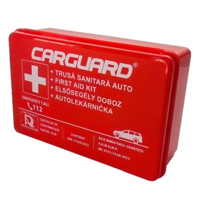 Trusă sanitară auto - Certificat R.A.R. - CARGUARD foto