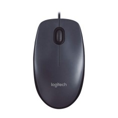 Mouse optic cu fir Logitech M100, USB, 1000 DPI, negru, ambidextru
