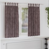 Gossi draperii 2 buc cu ochiuri maro 175x140 cm