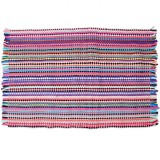 Covor lucrat manual pentru living, 80 x 50 cm, Multicolor, Oem