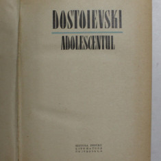 ADOLESCENTUL F.M. DOSTOIEVSKI