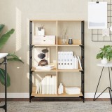 vidaXL Bibliotecă, stejar sonoma, 78,5x33x117,5 cm, lemn prelucrat 835250