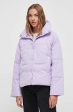 Billabong geaca femei, culoarea violet, de iarna, oversize