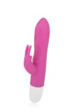 Vibrator Rabbit Roller Tip, Roz, 14 cm, Outlet