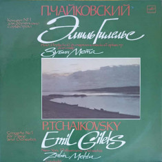 Disc vinil, LP. CONCERTO NO.1 FOR PIANO AND ORCHESTRA-P. Tchaikovsky, Emil Gilels, Zubin Mehta