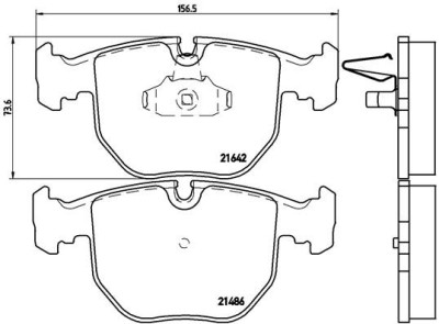 BREMBO P 06 021 PRIME LINE set placute frana,frana disc foto