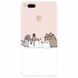 Husa silicon pentru Xiaomi Mi A1, Cat And Snowman