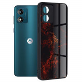 Cumpara ieftin Husa pentru Motorola Moto E13, Techsuit Glaze Series, Red Nebula
