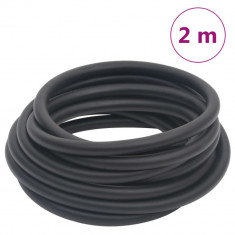 vidaXL Furtun de aer hibrid, negru, 2 m, cauciuc și PVC