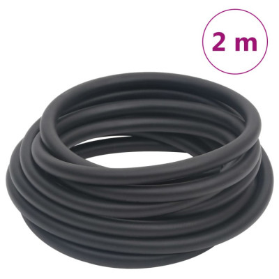 vidaXL Furtun de aer hibrid, negru, 2 m, cauciuc și PVC foto