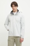 Jack Wolfskin geaca de ploaie Trailtime 2L barbati, culoarea gri, A63903