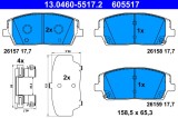 ATE 13.0460-5517.2 set placute frana,frana disc