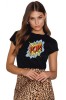 Tricou dama negru - POP - L, THEICONIC