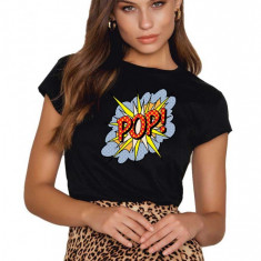 Tricou dama negru - POP - M