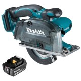 Makita DCS552Z + BL1830B - Debitator metale 136x20 mm + Acumulator Li-Ion 18 V 3 Ah