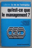 QU &#039;EST - CE QUE LE MANAGEMENT ? par JACQUES KLEIN ...PHILIPPE SIMONNOT , 1971 , EXEMPLAR SEMNAT DE TRAIAN HERSENI *