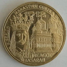 Moneda Romania - 50 Bani 2012 - Neagoe Basarab - Din fisic