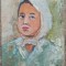 Portret de tarancuta// ulei pe carton, nesemnat