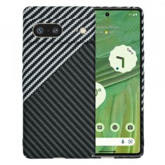 Husa pentru Google Pixel 7, Techsuit, Carbonite FiberShell, Neagra Gri
