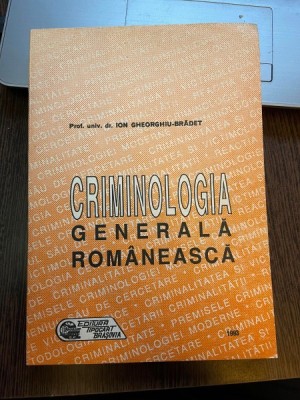 Ion Gherghiu-Brădet Criminologia Generala Romaneasca foto