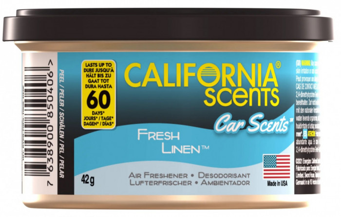 Odorizant California Scents&reg; Car Scents Fresh Linen 42G AMT34-015
