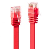 Cablu de retea cat 6 UTP Flat rosu 5m, Lindy L47514