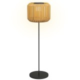 Outsunny Lampă Solară de Grădină cu Iluminare LED și Aprindere Automată, &Oslash;34x130 cm, Galben | Aosom Romania