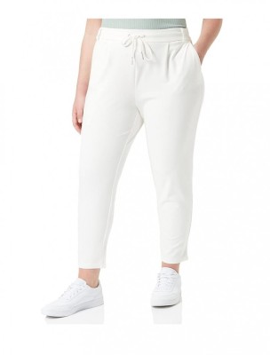 Pantaloni lungi pentru femei ONLY Onlpoptrash Easy Color Noos, alb, 3XL 30L - OUTLET foto