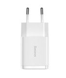 INCARCATOR retea Baseus Compact,10.5W, 2 x USB 5V/2.1A, alb &quot;CCXJ010202&quot; (timbru verde 0.18 lei) - 6932172606916