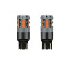 Set 2 Becuri LED Canbus T20 W21W WY21W 7443 50W 6500K Alb Rece 30 LED Marsarier Frana Semnalizare Pozitii Fara Eroare