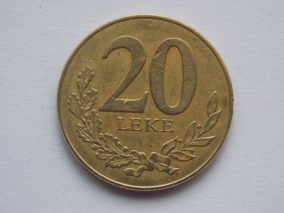 20 LEKE 1996 ALBANIA foto