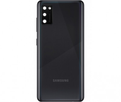 Capac Original Samsung Galaxy A41 cu Geam Camera (SH) negru foto