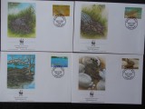 Palau-WWF,FDC crocodili-set complet