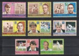 Set 18 timbre Nevis 1984 &ndash; Mari jucători de cricket, Leaders of the World, MNH -A62