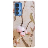 Husa compatibila cu Motorola Moto G71 5G model Blooming flowers, Silicon, TPU, Viceversa, Transparent, Carcasa