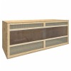 Terariu vidaXL 120x50x50cm Lemn Prelucrat Multicolour Sticla Otel Acvariu Reptile