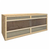 Terariu vidaXL 120x50x50cm Lemn Prelucrat Multicolour Sticla Otel Acvariu Reptile