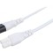 Cablu IEC C7 mamă - IEC C8 tată, 3m, 2x0,75mm&sup2;, 250V, alb