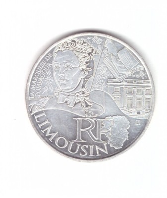 Moneda Franta 10 euro 2012 Limousin, stare foarte buna, curata foto